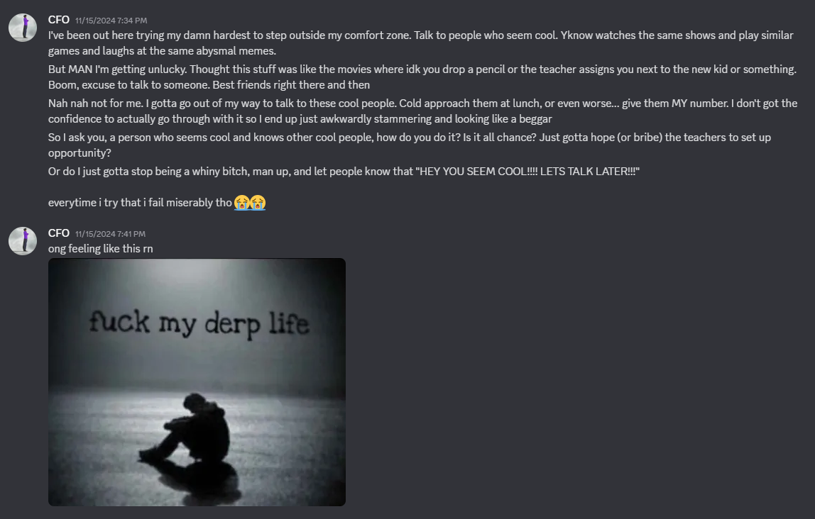 me talking about my derp life